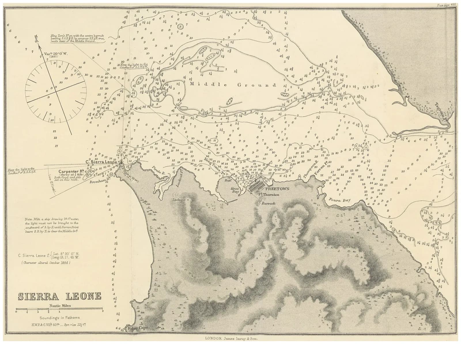 Chart of the Bay of Free Town