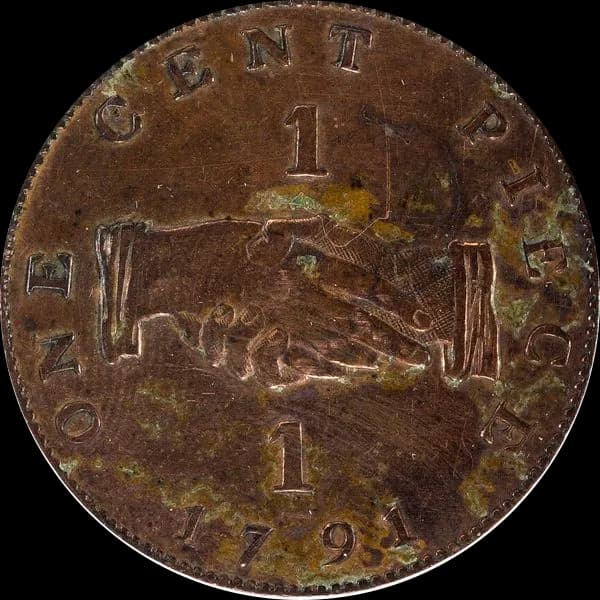 Sierra Leone Company one cent, clasped hands