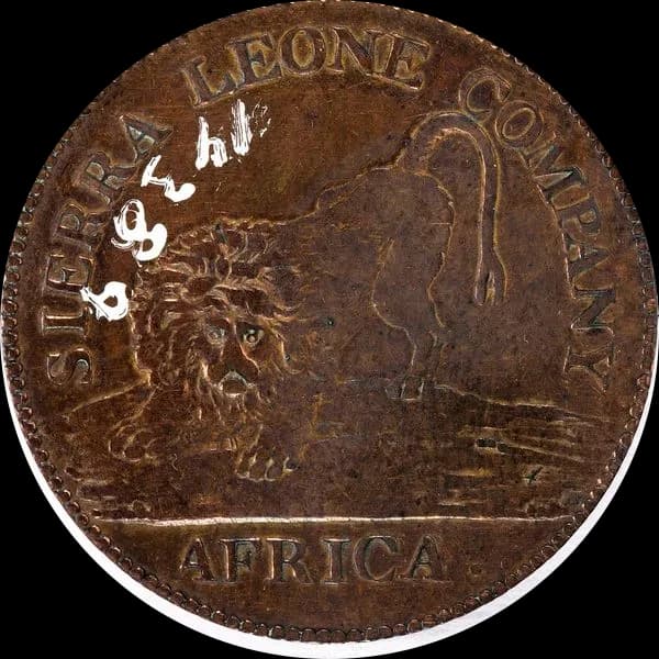Sierra Leone Company one cent, lion