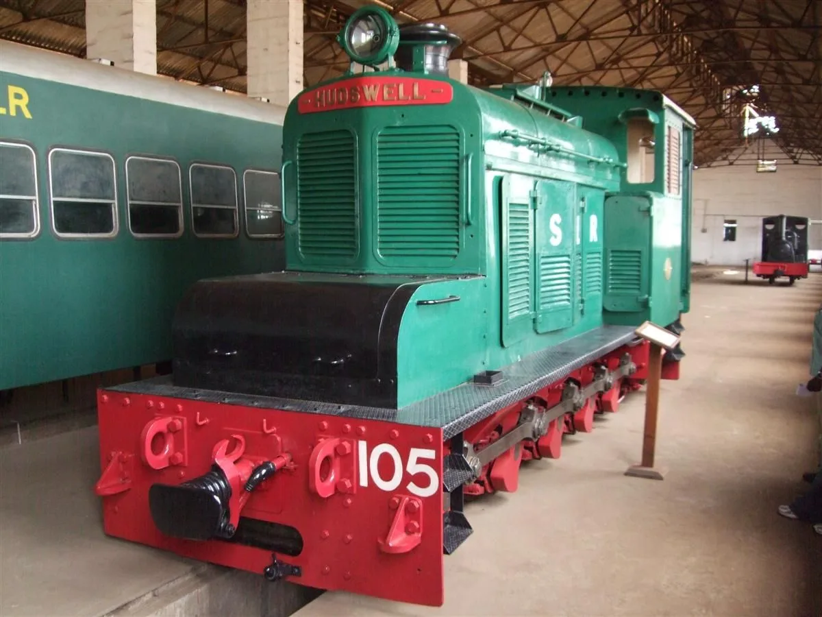 Inside the railway museum