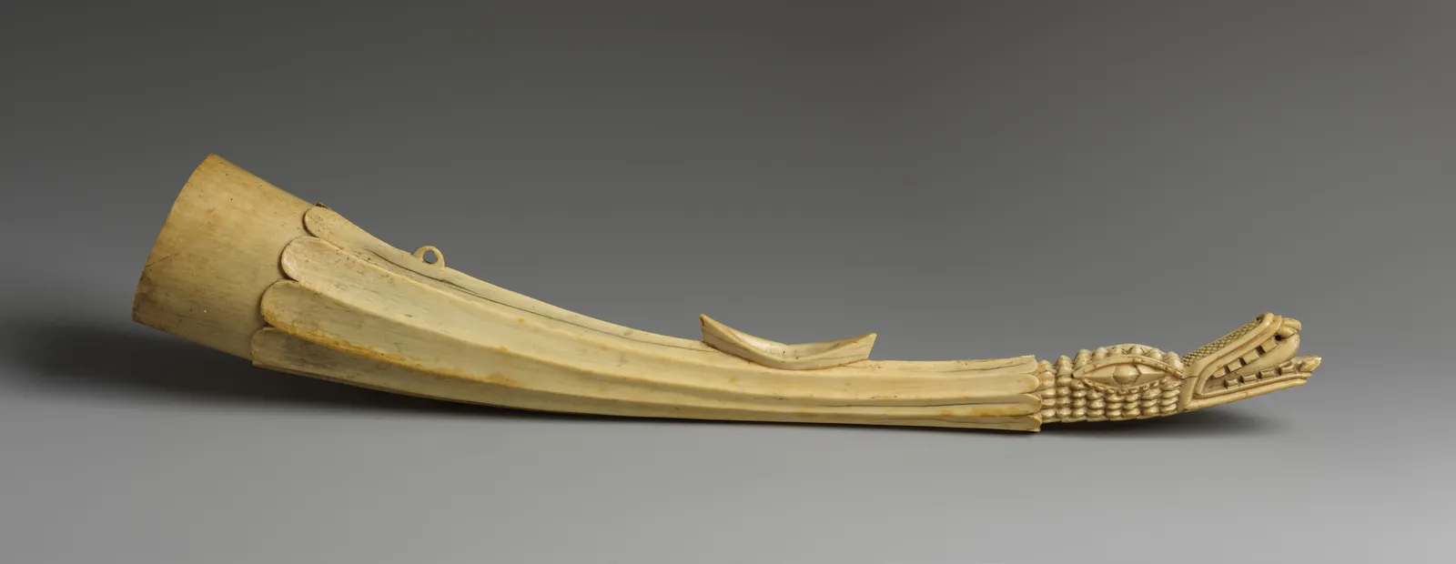 Oliphant (side-blown horn) (Temne or Bullom peoples)