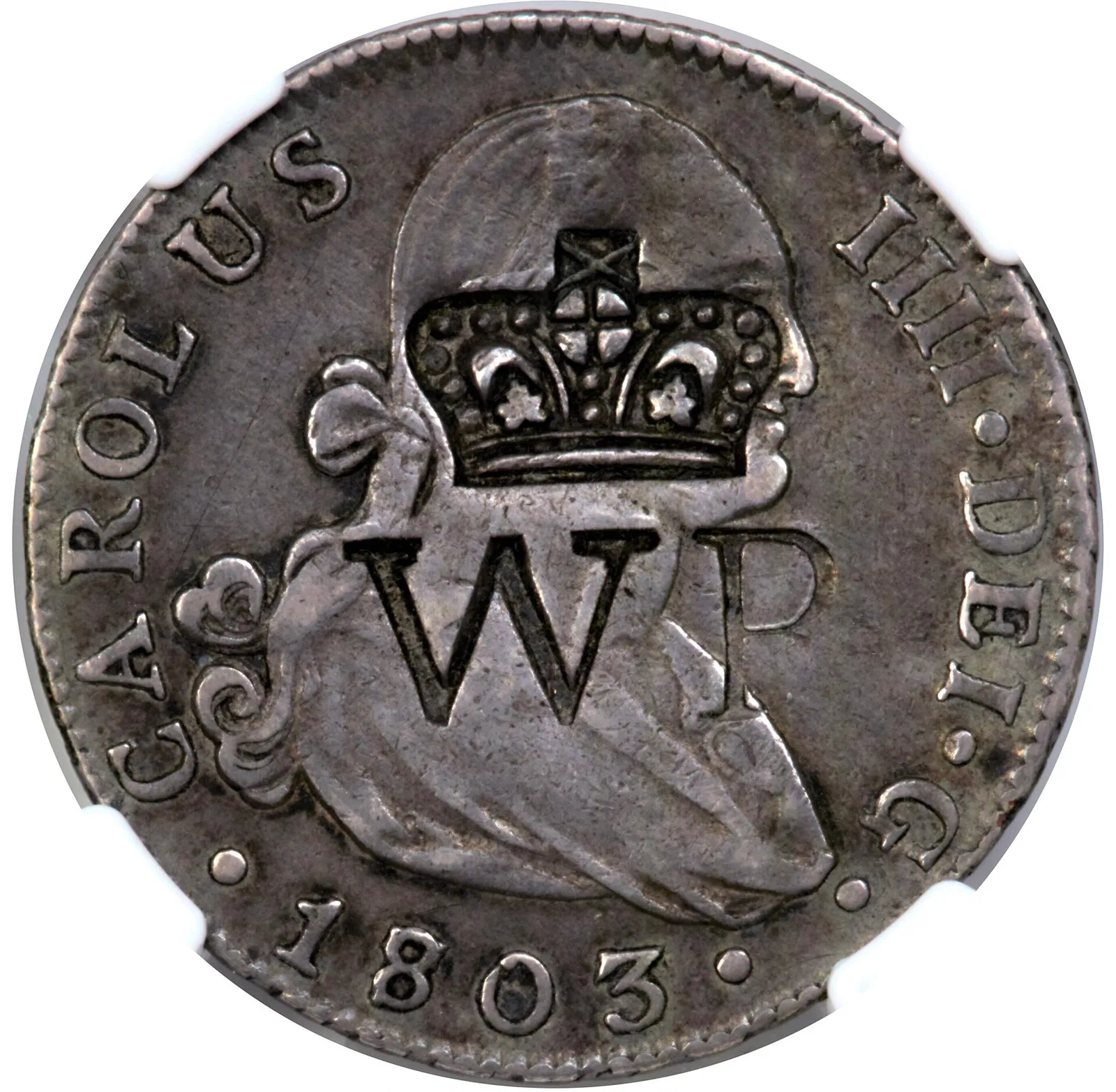 1803 Counterstamped 2 reales