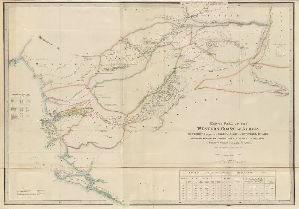 Map of Part of the Western Coast of Africa, extending the Ilses de Los to Sherboro Island...