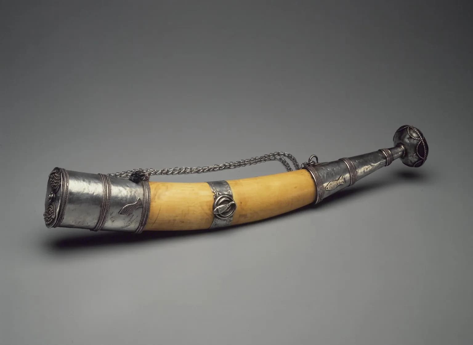Ivory and Silver Pendant