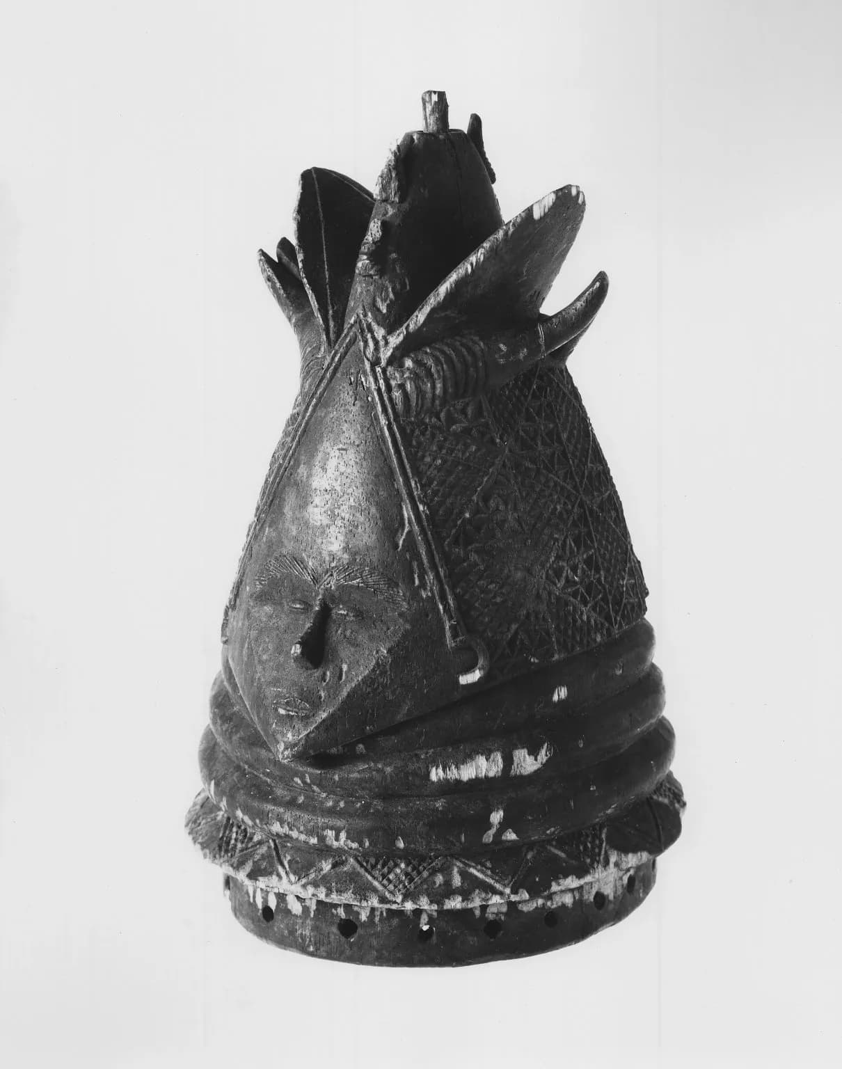 Janus Faced Helmet Mask for Sande Society (Ndoli jowei)