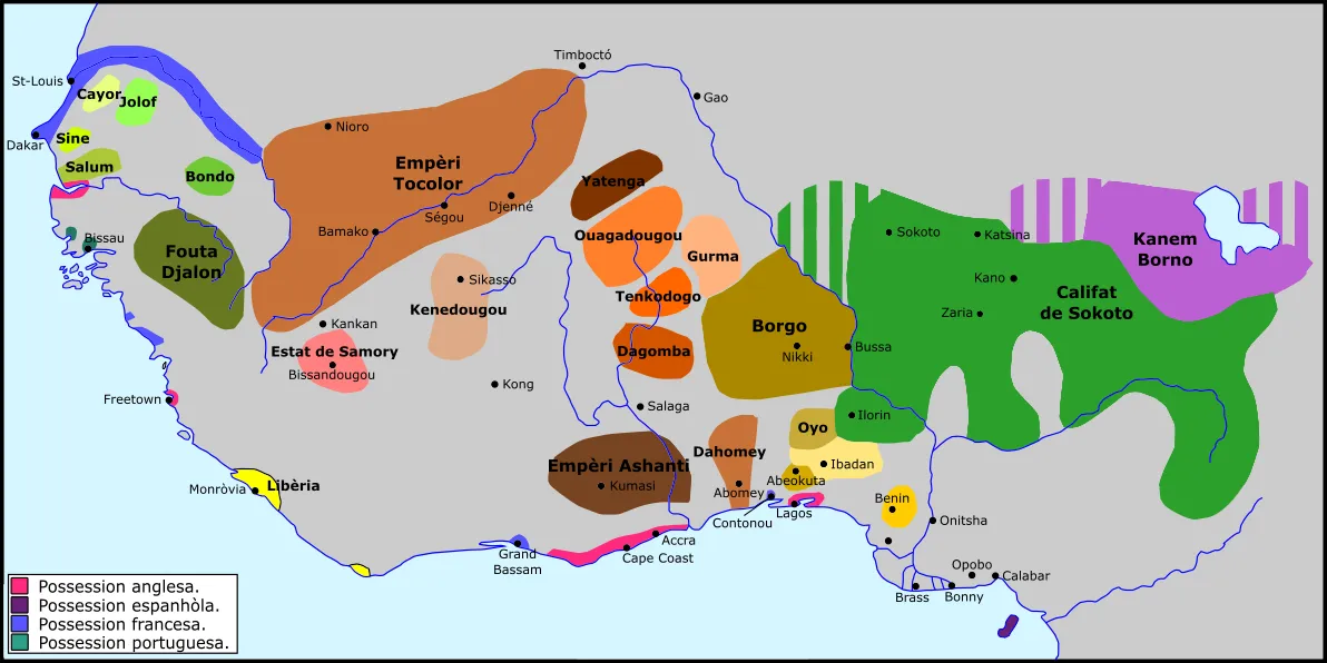 West Africa in 1875