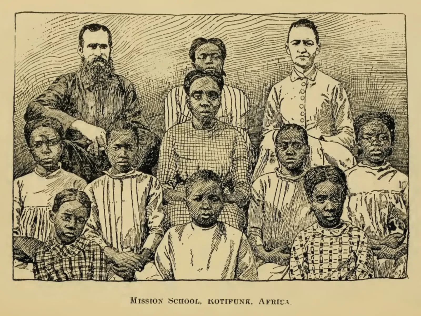 Mission School of Mission School. Rotifunk, Sierra Leone.