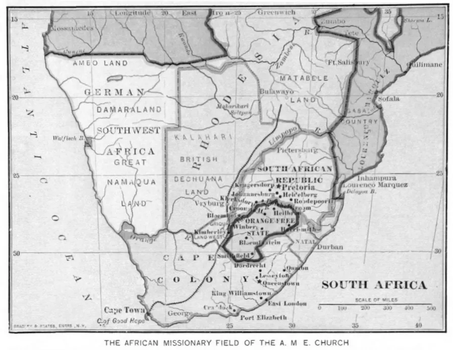 (1899) Map of South Africa