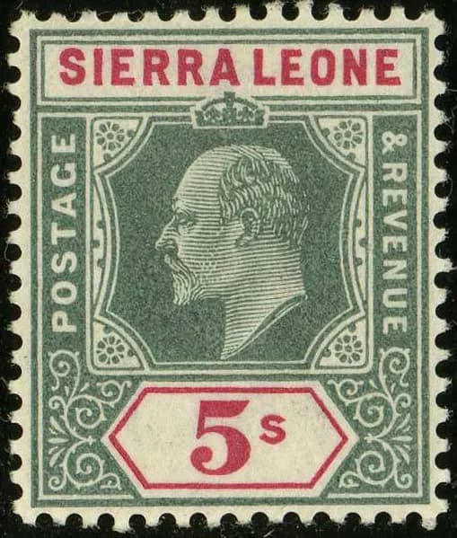 1903ca 5sh Sierra Leone unused Yv60 SG84